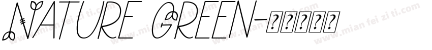Nature Green字体转换